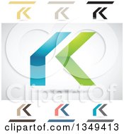 Poster, Art Print Of Abstract Letter K Logo Design Elements