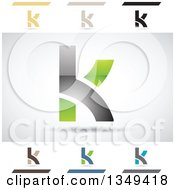 Clipart Of Abstract Letter K Logo Design Elements Royalty Free Vector Illustration by cidepix