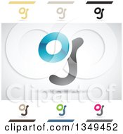 Poster, Art Print Of Abstract Letter G Logo Design Elements