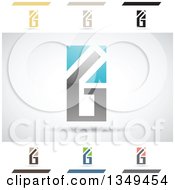 Clipart Of Abstract Letter G Logo Design Elements Royalty Free Vector Illustration by cidepix
