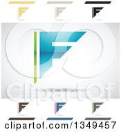 Poster, Art Print Of Abstract Letter F Logo Design Elements