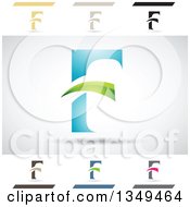 Poster, Art Print Of Abstract Letter F Logo Design Elements