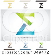 Poster, Art Print Of Abstract Letter E Logo Design Elements