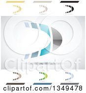 Poster, Art Print Of Abstract Letter D Logo Design Elements