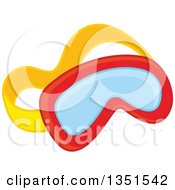 Clipart Of Swim Goggles Royalty Free Vector Illustration
