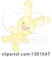 Poster, Art Print Of Cute Yellow Stuffed Bunny Rabbit Toy