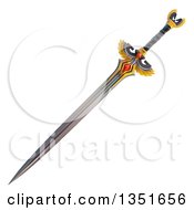 Poster, Art Print Of 3d Winged Sword