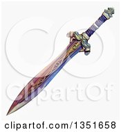 Clipart Of A Heroic Sword Royalty Free Illustration