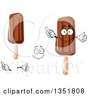 Poster, Art Print Of Cartoon Face Hands And Fudge Popsicles 2