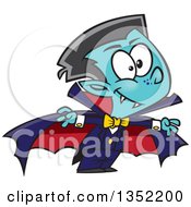 Cartoon Halloween Vampire Boy