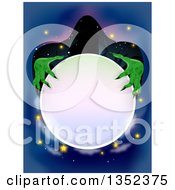 Clipart Of A Spooky Wizard Holding A Crystal Ball Royalty Free Vector Illustration by BNP Design Studio