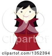 Clipart Of A Vampire Girl Royalty Free Vector Illustration by BNP Design Studio
