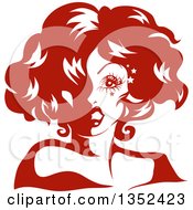 Poster, Art Print Of Drag Queen Striking A Pose In Red Tones