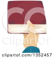 Poster, Art Print Of Mans Hand Holding Out A Book