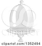 Poster, Art Print Of Sketched Glass Apothecary Jar Dome