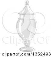 Poster, Art Print Of Sketched Glass Apothecary Jar