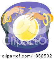Poster, Art Print Of Gypsy Fortune Teller And A Crystal Ball