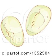 Clipart Of Sketched Cocoa Royalty Free Vector Illustration