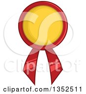 Red And Yellow Award Ribbon