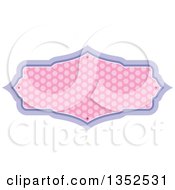Clipart Of A Pink And Purple Polka Dot Frame Royalty Free Vector Illustration by BNP Design Studio