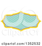 Clipart Of A Yellow Purple And Green Polka Dot Frame Royalty Free Vector Illustration by BNP Design Studio