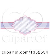Poster, Art Print Of Pink And Purple Stripe Frame