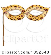 Photo Booth Prop Leopard Print Eye Mask