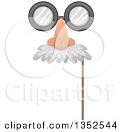Poster, Art Print Of Photo Booth Prop Glasses Nose And Mustache Eye Mask