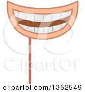 Clipart Of A Photo Booth Prop Mouth Royalty Free Vector Illustration