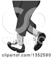 Clipart Of Legs Of A Tap Dancer Royalty Free Vector Illustration by BNP Design Studio