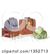 Poster, Art Print Of Sketched Luggage