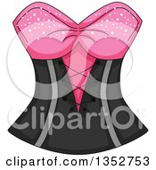 Poster, Art Print Of Pink And Black Corset