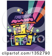 Poster, Art Print Of Colorful Party House
