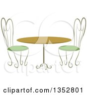 Poster, Art Print Of Cafe Table And Chairs