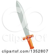 Clipart Of A Sword Royalty Free Vector Illustration