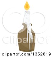 Clipart Of A Gypsy Candle Royalty Free Vector Illustration by BNP Design Studio