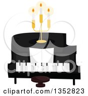 Poster, Art Print Of Piano With A Candelabra