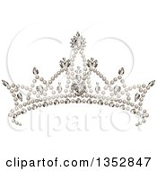 Princess Tiara With Pearls Hearts And Diamonds