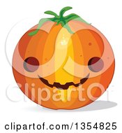 Poster, Art Print Of Round Halloween Jackolantern Pumpkin