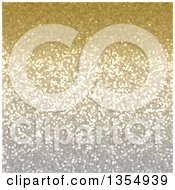Christmas Background Of Golden Sparkly Glitter
