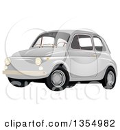 Poster, Art Print Of Retro Compact Gray Car