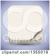 3d Graph Paper Icon Over Shading