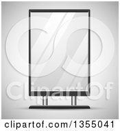 Poster, Art Print Of 3d Blank Shiny Billboard On Shading