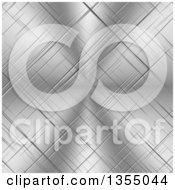 Poster, Art Print Of Scratched Shiny Metal Background