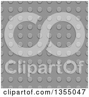 Clipart Of A Seamless Background Of Gray Lego Constructor Texture Royalty Free Vector Illustration