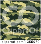 Poster, Art Print Of Seamless Background Of Green Camouflage