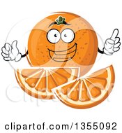 Poster, Art Print Of Cartoon Navel Orange Character