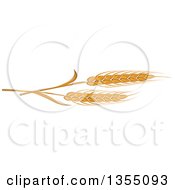 Cartoon Golden Wheat