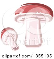 Poster, Art Print Of Cartoon King Bolete Mushrooms