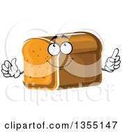 Cartoon Loaf Of Bread Character